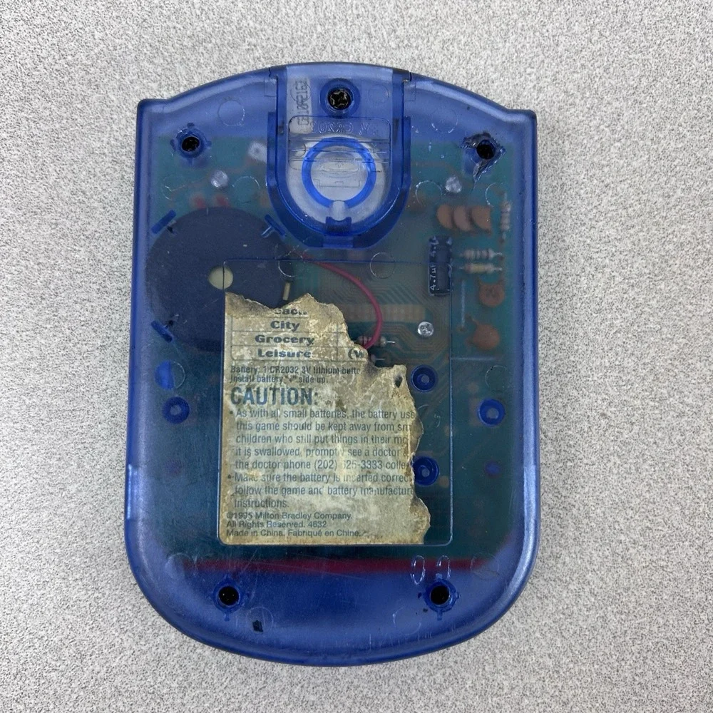Milton Bradley usps tested handheld